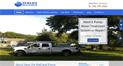 Desktop Screenshot of newlifewellandpump.com